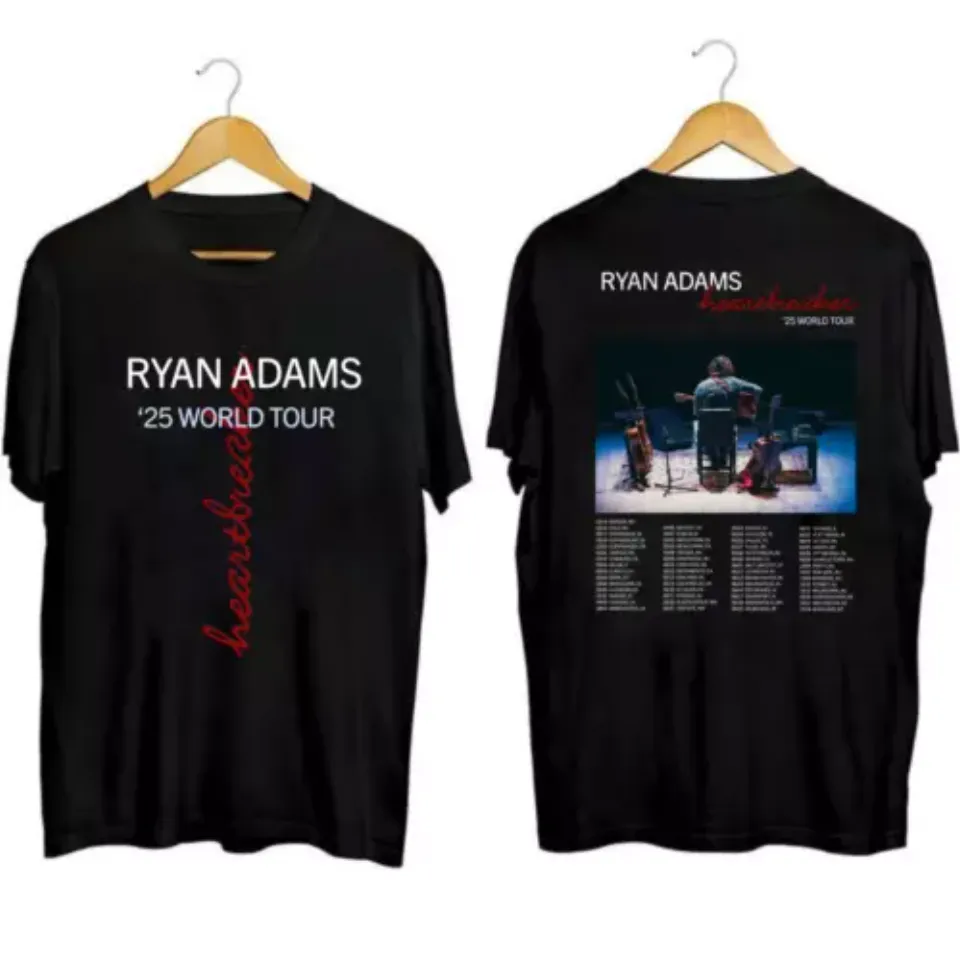 New Ryan Adams World Tour 2025 Double Sided Shirt