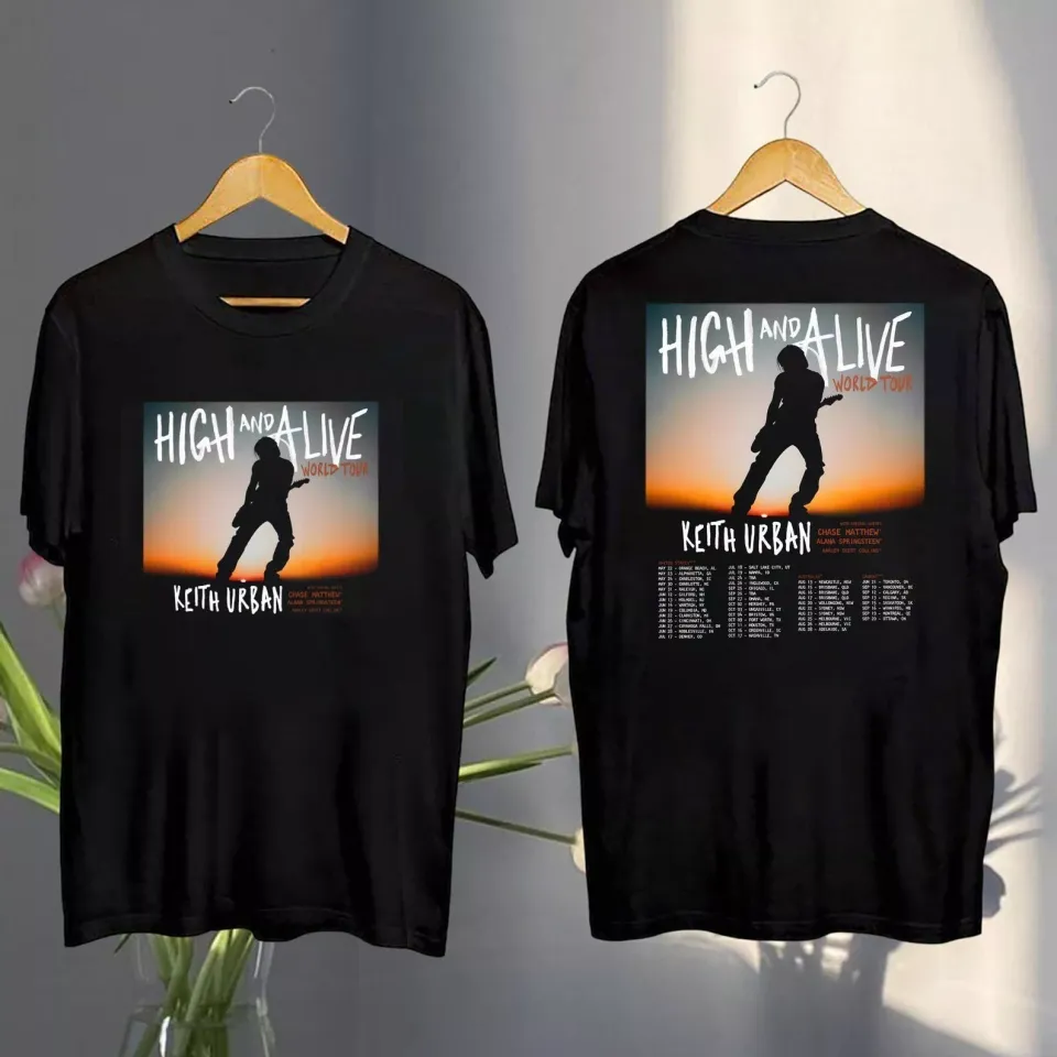 New Keith Urban High And Alive Tour 2025 Shirt, Keith Urban 2025 Concer Shirt
