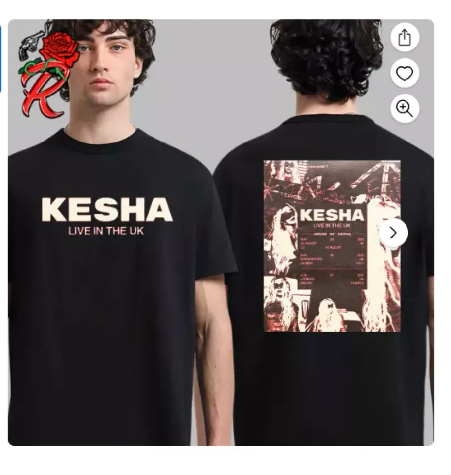 New Kesha Live In The Uk House Of Kesha 2025 Two Sides Unisex Shirt