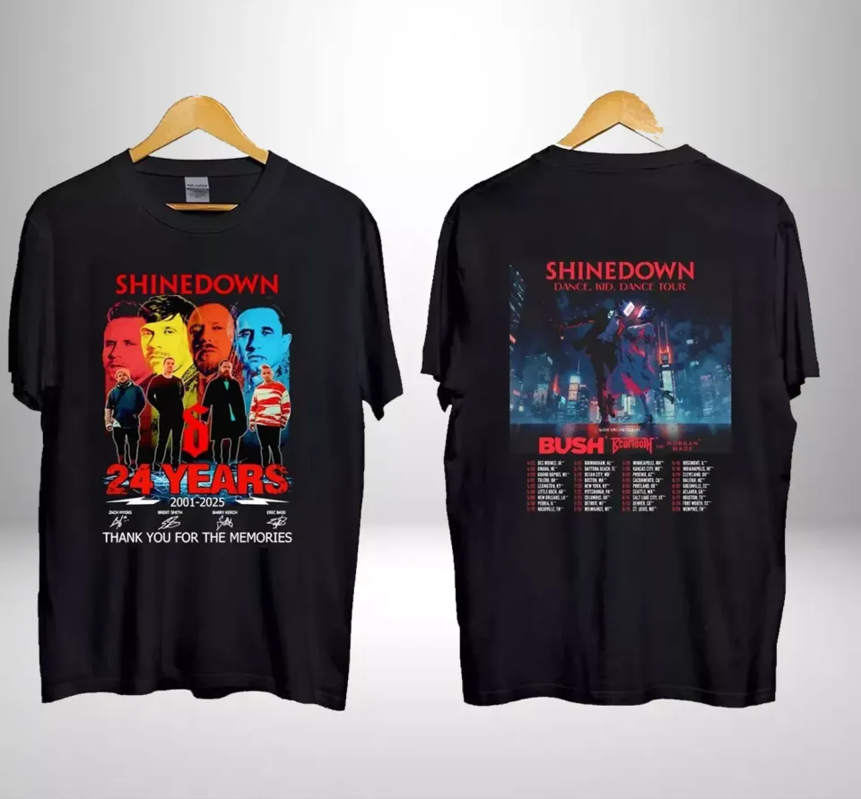New Shine Down 2025 Dance, Kid, Dance Tour S-3Xl Shirt, Gift For Fans T- Shirt