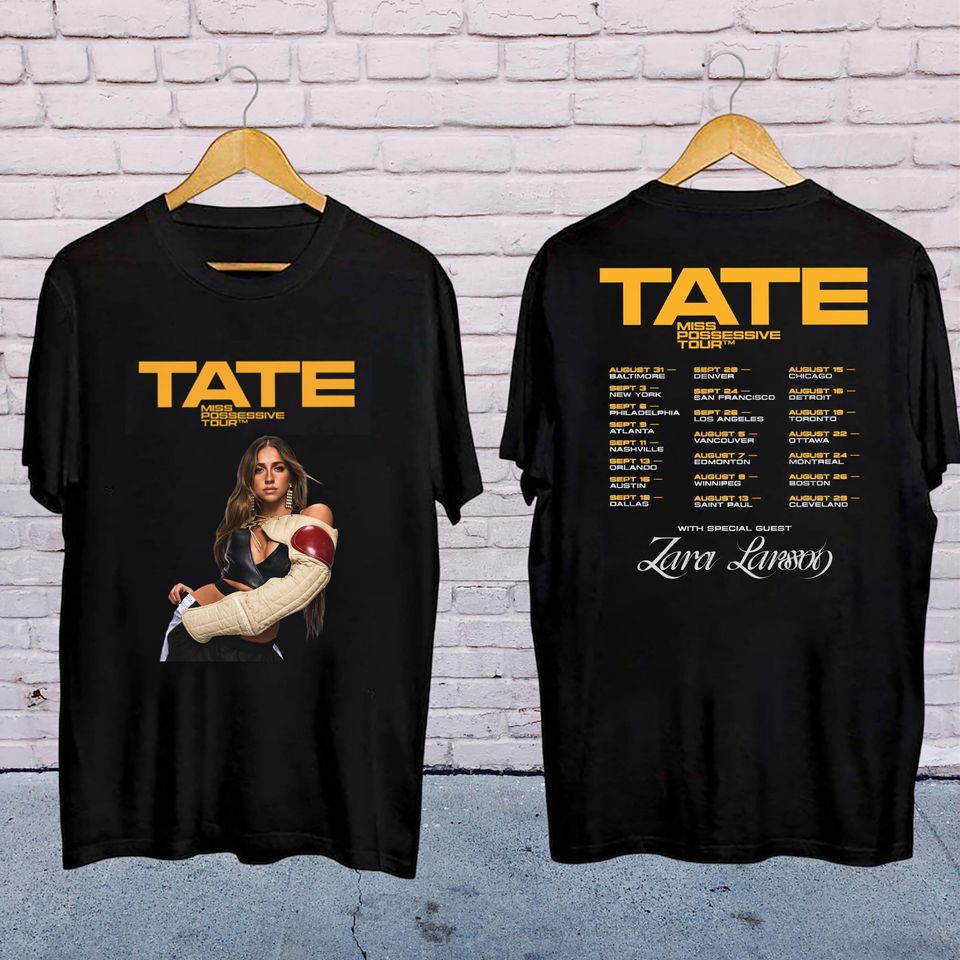 New Tate Mcrae Graphic Shirt, Tate Mcrae Miss Possessive Tour 2025 Shirt, Tate Mcrae Fan Gifshirt