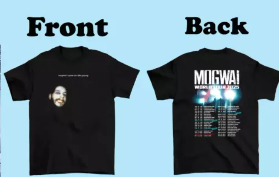 New Mogwai Band 2025 Tour Black Shirt