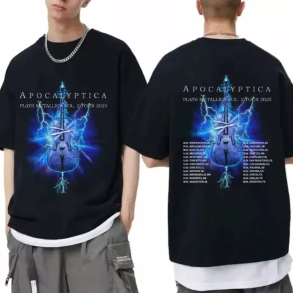 New New Shirt For Fan/Apocalyptica 2025 Tour-Double Side Shirt