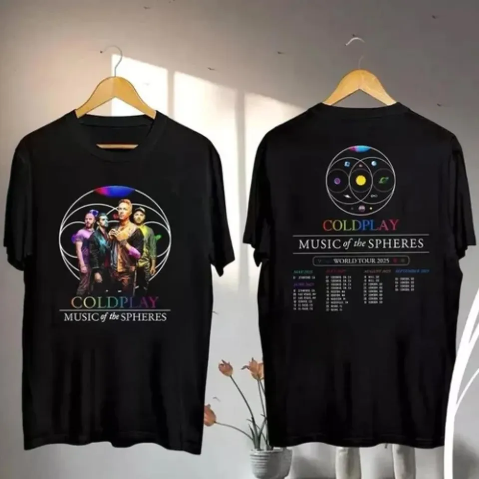 New 2025 Coldplay Music Of The Spheres Tour Shirt Coldplay Band 2025 Concershirt