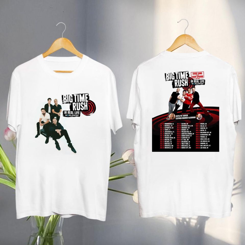 New 2025 Big Time Rush In Real Life Worldwide Tour Shirt, Big Time Rush Graphic Shirt, Big Time Rush Fan Gift
