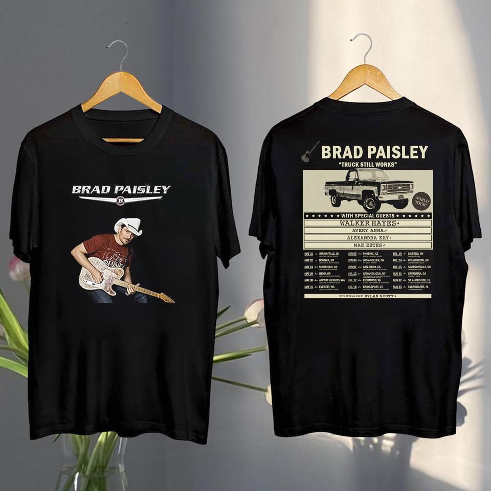 New Brad Paisley Concershirt, 2025 Brad Paisley Truck Still Works Tour Shirt, Brad Paisley Fan Shirt