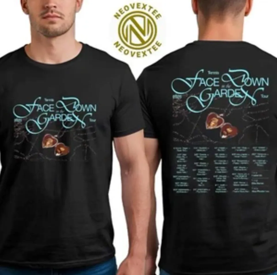 New Tennis Band Face Down In The Garden Tour 2025 Dates List Two Sides Shirt