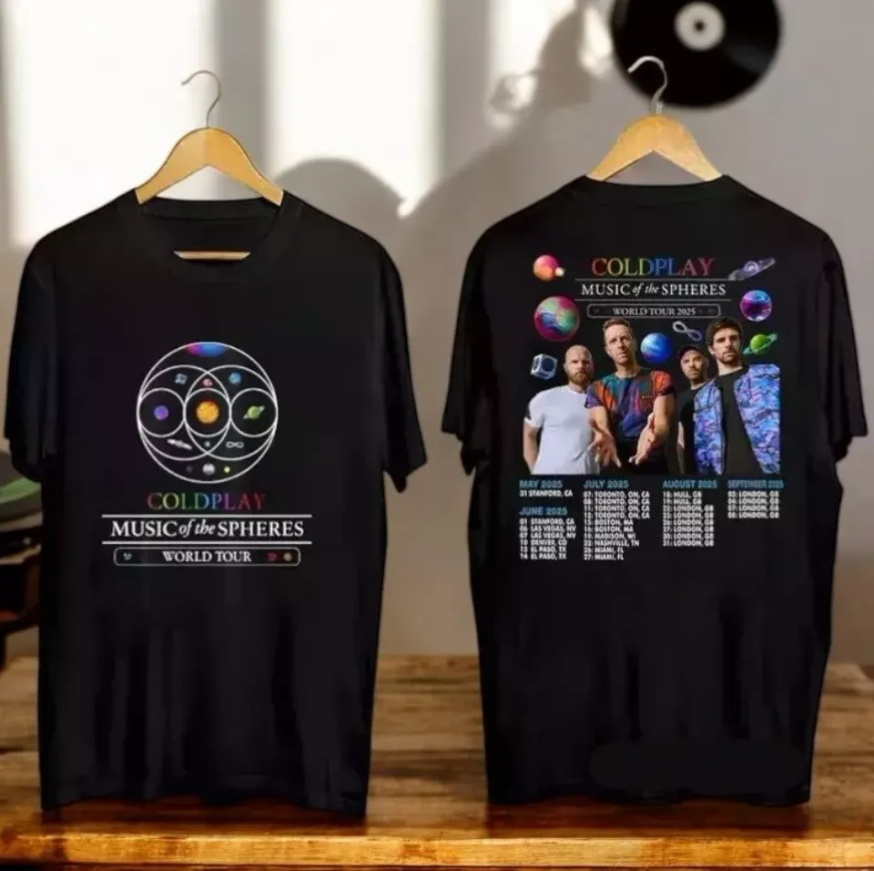 New Coldplay Music Of The Spheres Tour 2025 Concershirt Gift For Friends