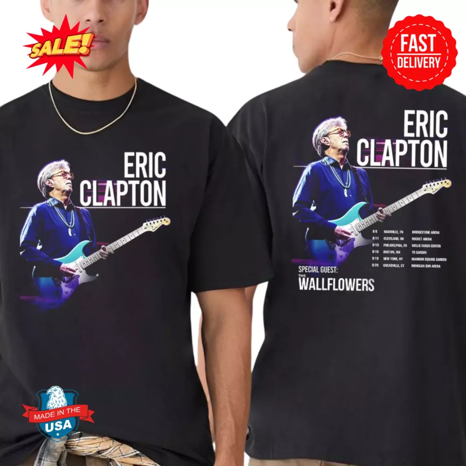 New Eric Clapton Us Tour 2025 With Special Guest The Wallflowers Dates Lisshirt