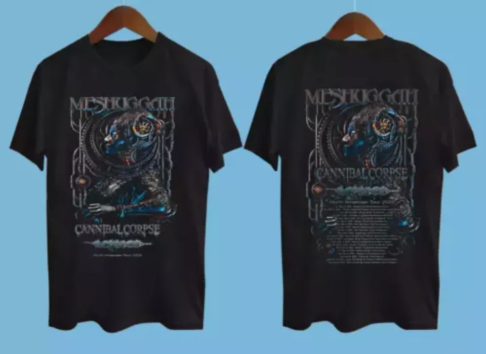 New Meshuggah Announce 2025 North American Tour Gift For Fan Shirt