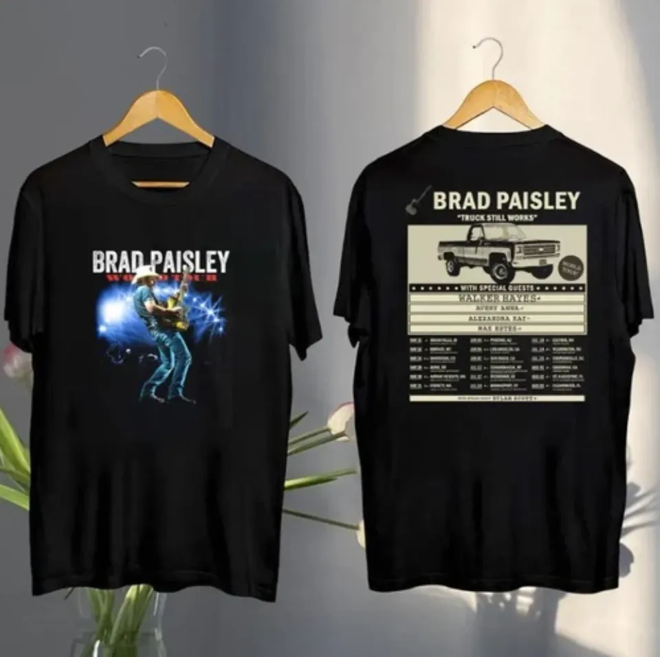 New Brad Paisley Truck Still Works Tour 2025 Shirt, Brad Paisley Graphic Shirt