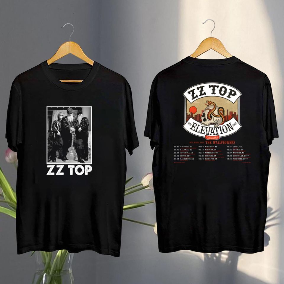 New 2025 Zz Top The Elevation Canada Tour Shirt, Zz Top Vintage Shirt, Zz Top Band Concert