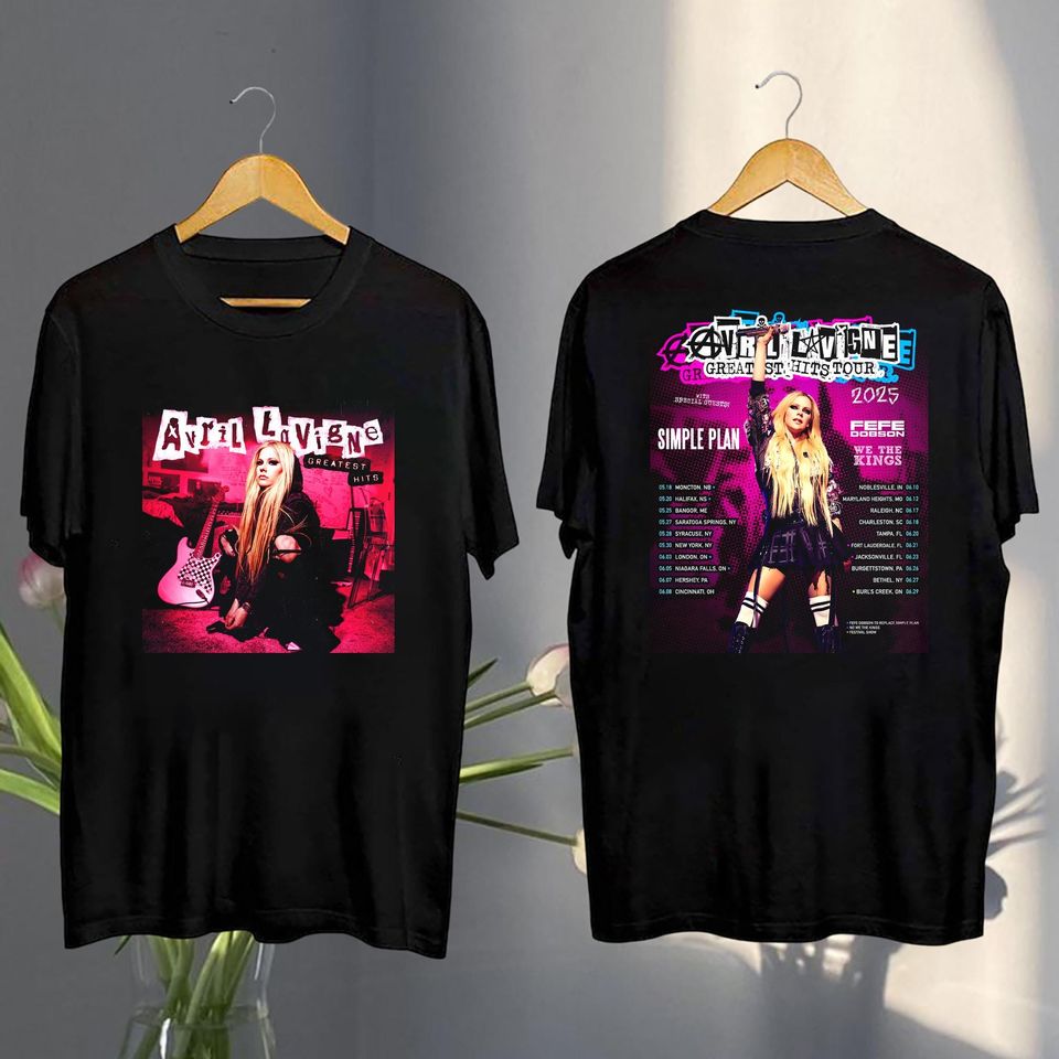 2025 Avril Lavigne Greatest Hits Tour Shirt, Avril Lavigne 2025 Concert, Avril Lavigne Fan Gift
