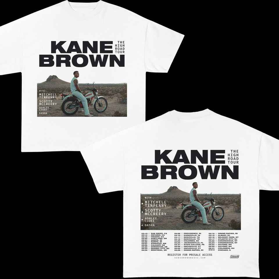 New 2025 Kane Brown The High Road Tour Shirt, Kane Brown 2025 Concert, Kane Brown Fan Gifts