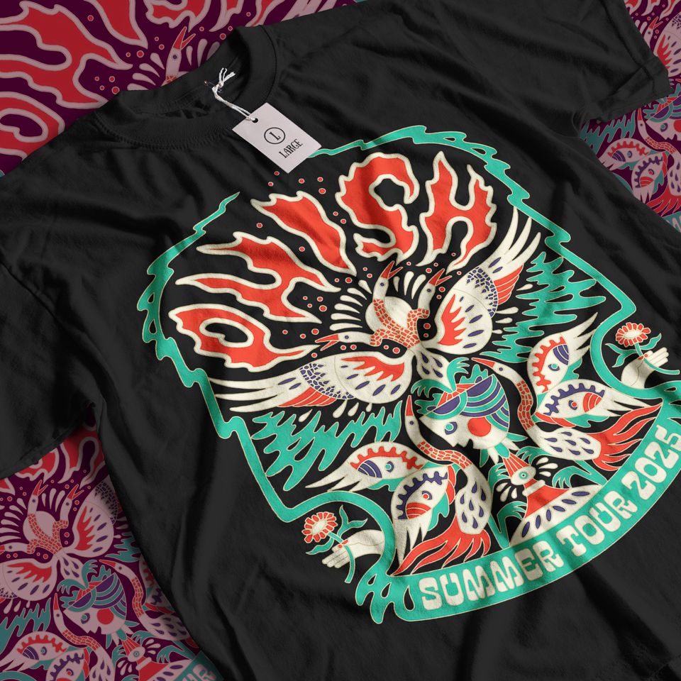 New Aesthetic Phish Summer Tour 2025 Concert Phish Band Rock Music Vintage Graphic Streetwear Unisex Short Sleeve Shirt