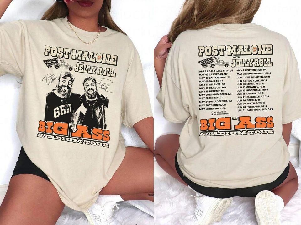 Vintage Post Malone Tour Shirt, Big Ass Stadium Tour Shirt, Comfort Colors Posty 2025