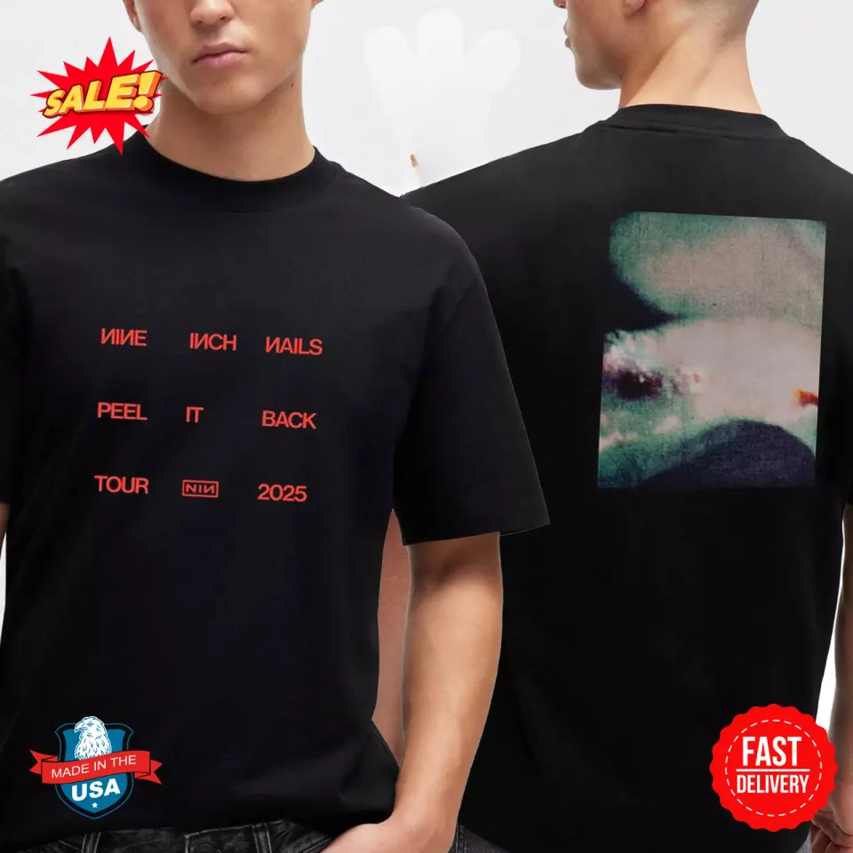 Nine Inch Nails Peel It Back Tour 2025 Two Sided Shirt