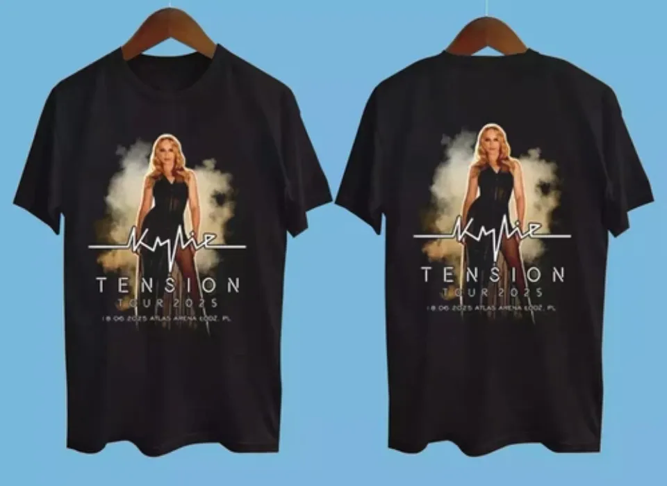 New Kylie Minogue Tension Tour 2025 Short Sleeve Shirt
