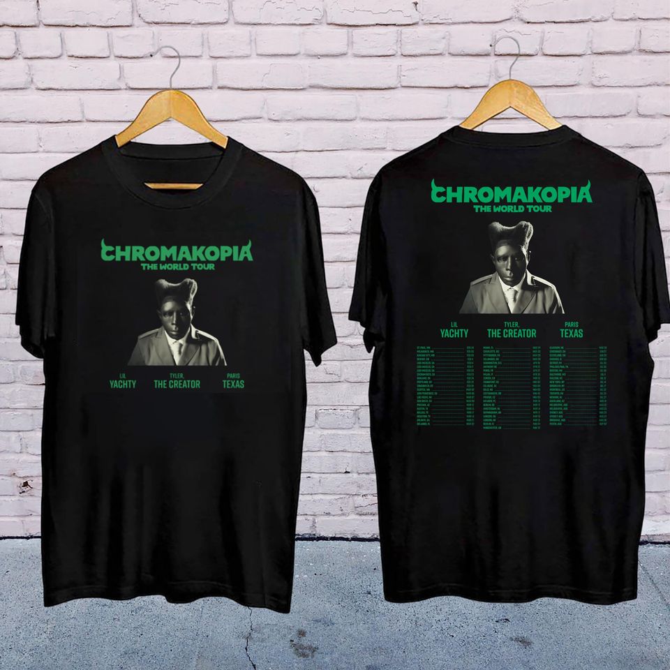 New Graphic Tyler The Creator Shirt, 2025 Tyler The Creator Chromakopia Tour Shirt, Tyler Creator Fan Gift