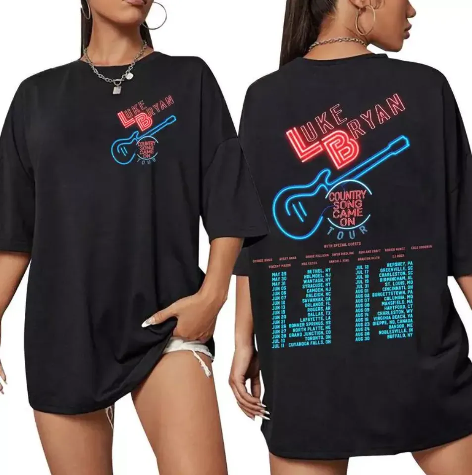 New Luke Bryan Country Song Came On Tour 2025 Two Sides Shirt