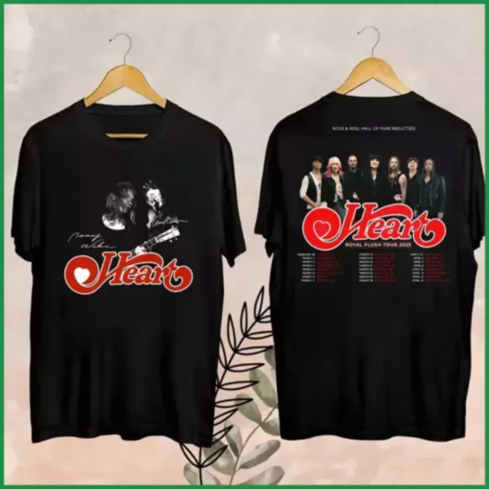 New Rock Band Heart 2025 Tour Shirt, Heart Tour 2025 Shirt