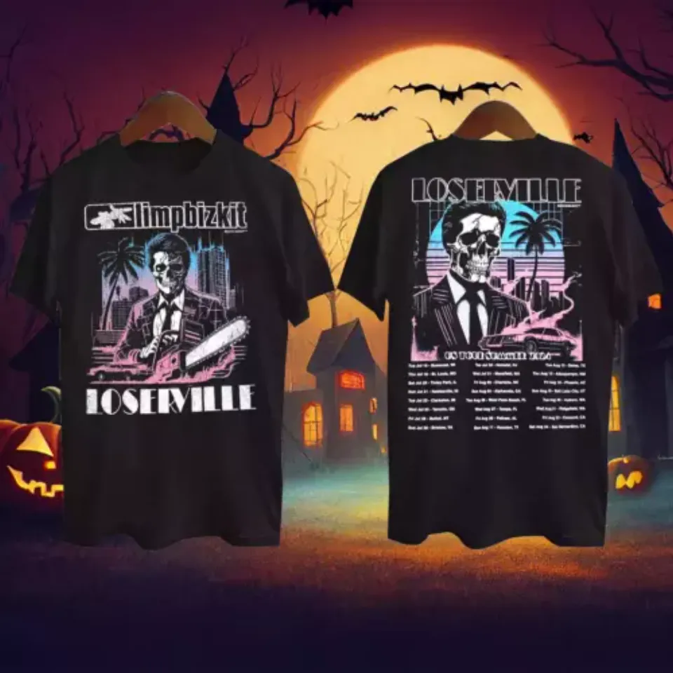 New Rare !!! Limp Bizkit Loserville 2025 Merch Tour Music Shirt