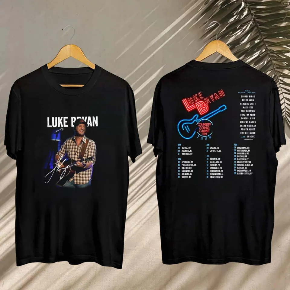 New Luke Bryan Graphic Shirt 2025 Luke Bryan Country Song Came On Tour Shirt Luke