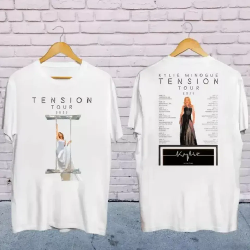 New 2025 Kylie Minogue Tension World Tour Music Shirt, Kylie Minogue 2025 Concert Music Shirt