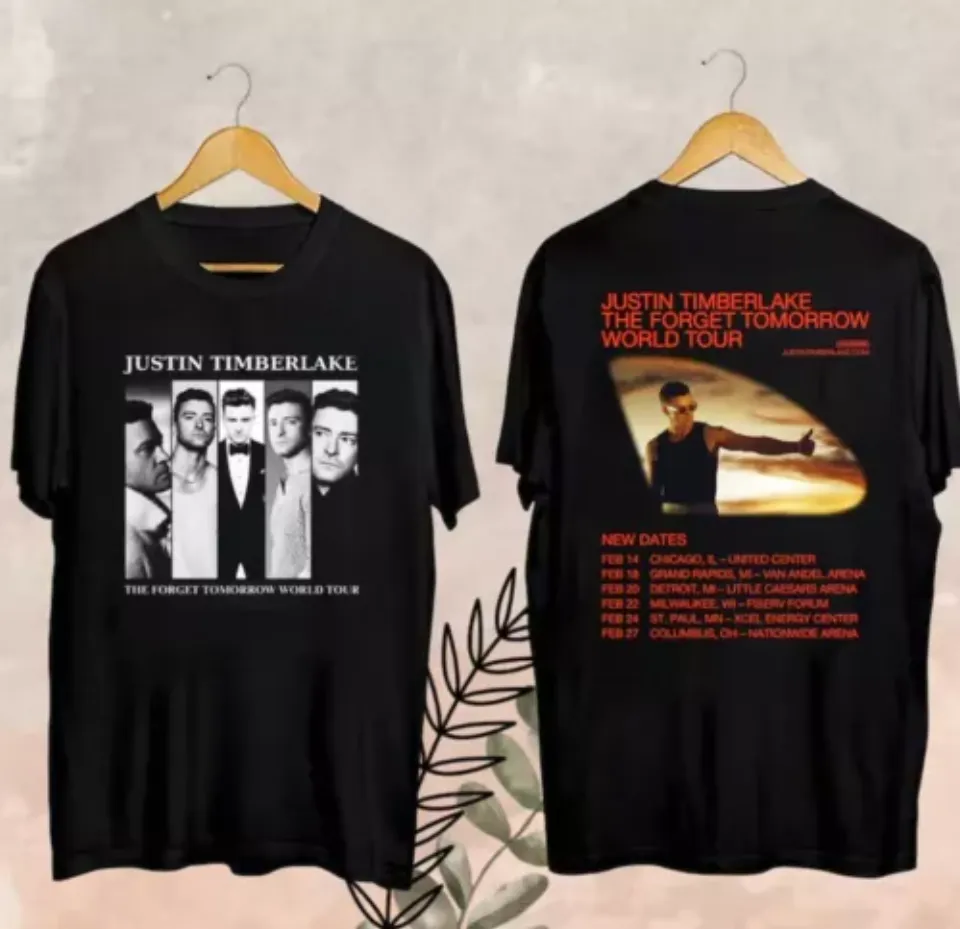 New Justin Timberlake World Tour 2025 Fan Gift, 2025 Justin Timberlake The Forget Shirt