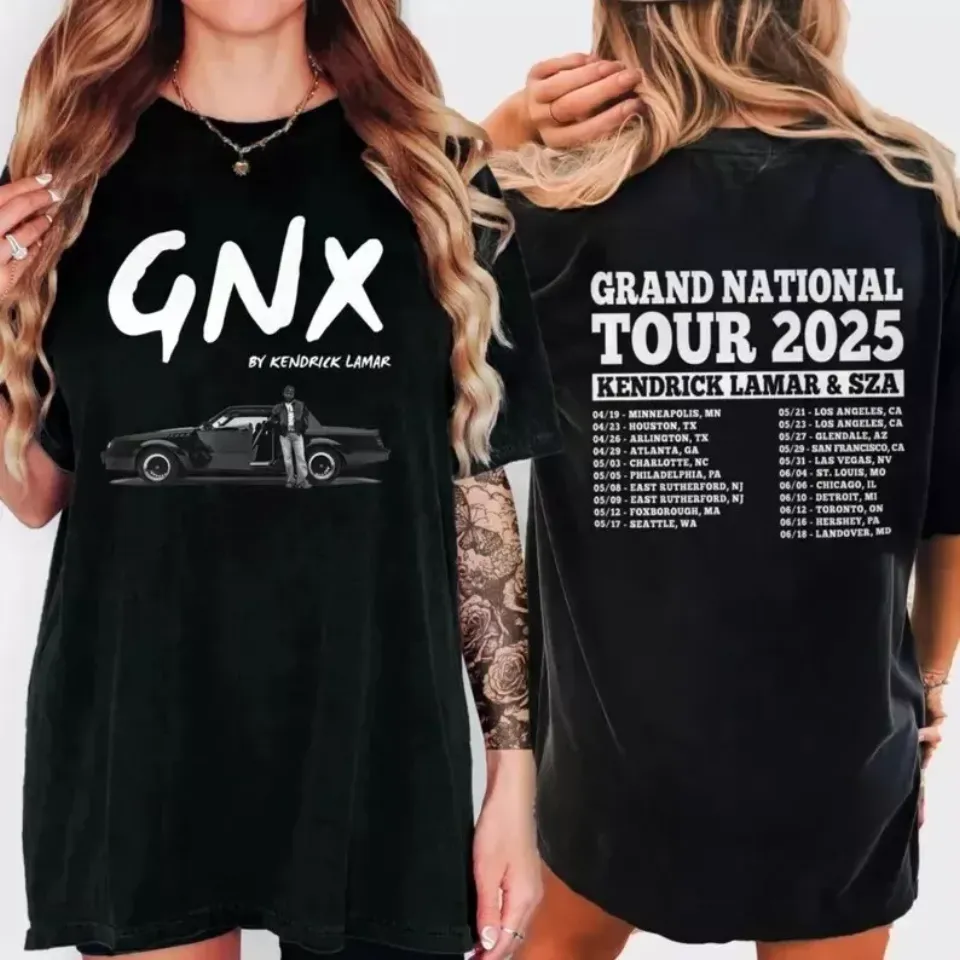 New Grand National Tour Merch Shirt, Kendrick Lamar Tour 2025