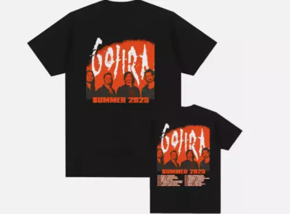 New Gojira Summer 2025 Tour Shirt For Fans Double Sided