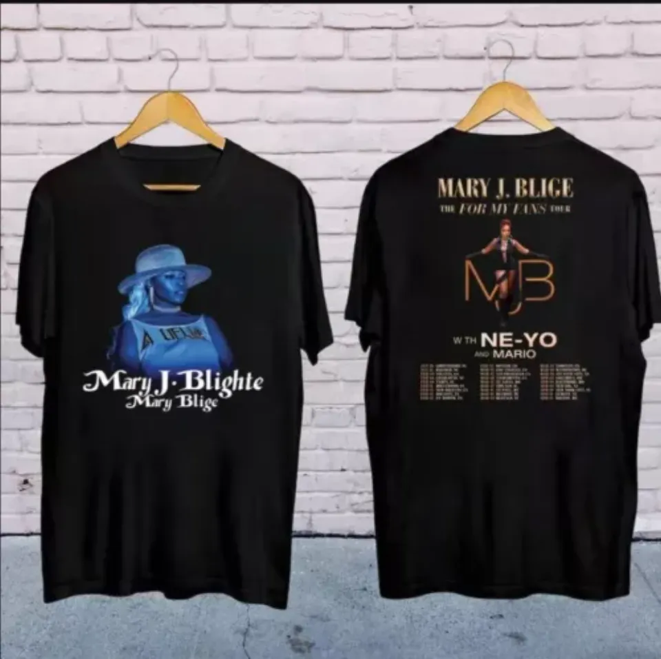 New Mary J Blige 2025 Concert, 2025 Mary J Blige The For My Fans Tour Shirt