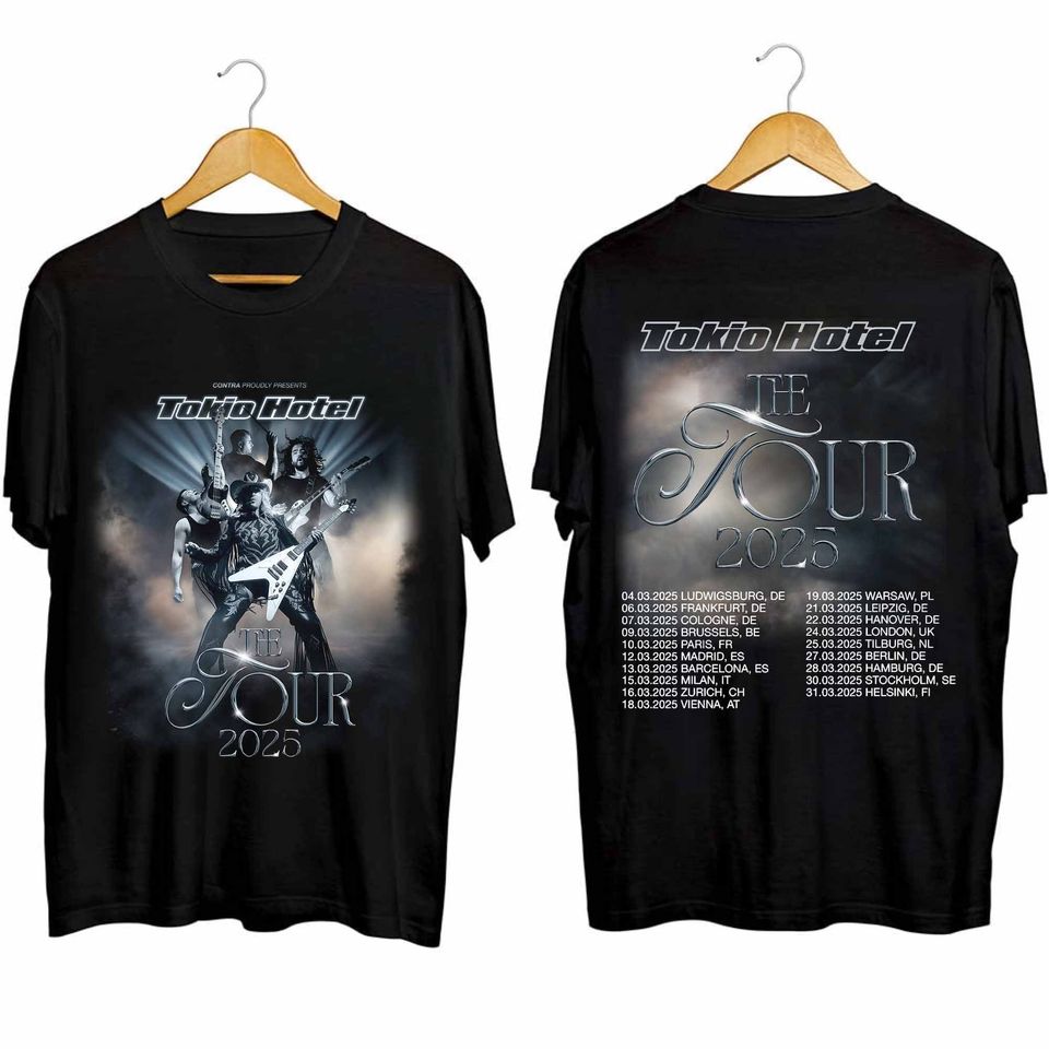 New Tokio Hotel Tour 2025 Shirt, Tokio Hotel Band Fan Shirt, Tokio Hotel Concershirt