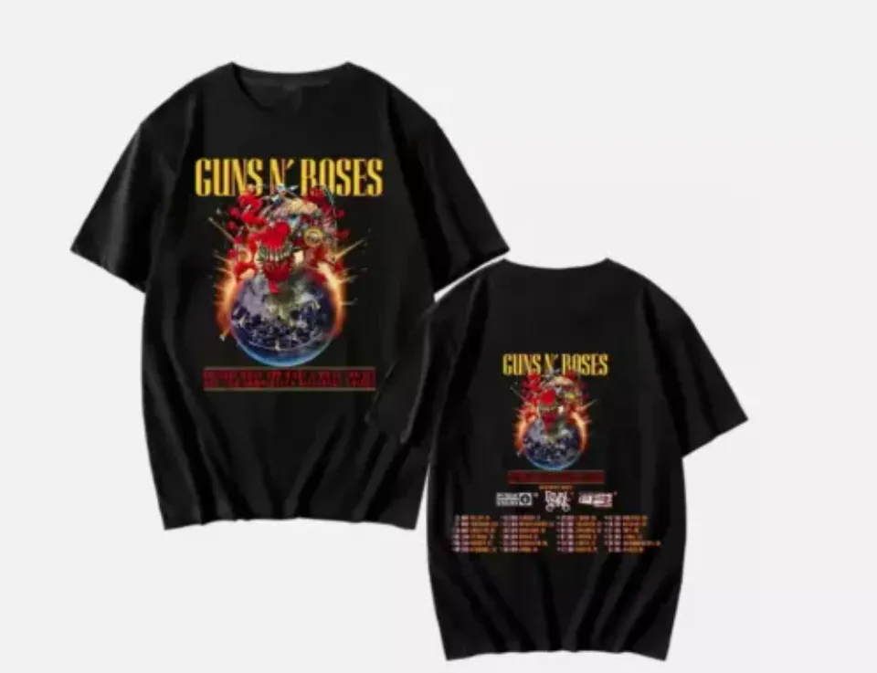 New Guns N Roses 2025 Tour Shirt For Fans Double Sided