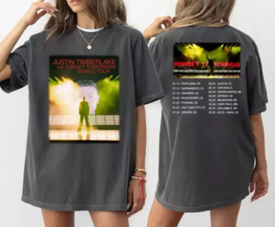 New Justin Timberlake Tour 2025 Shirt Unisex All Size, Gift For Fans