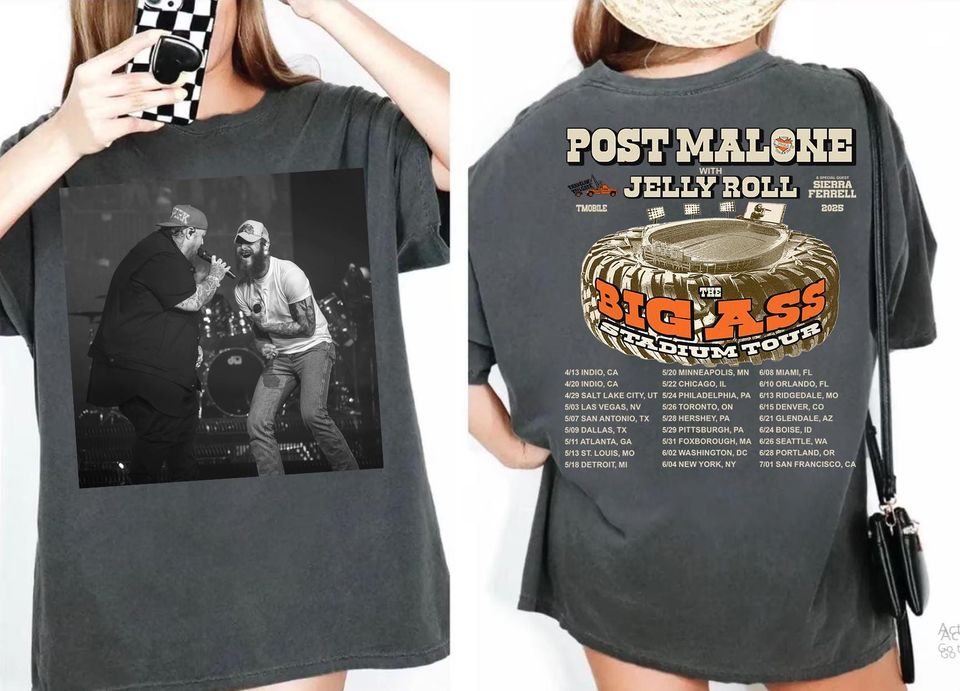 New Post Malone Comfort Colors Shirt, Post Malone Tour Shirt, Big Ass Stadium Tour