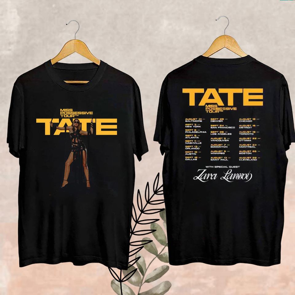 New Tate Mcrae Miss Possessive World Tour 2025 Shirt, Miss Possessive World Tour Merch, Tate Mcrae Tour 2025 Fan Shirt