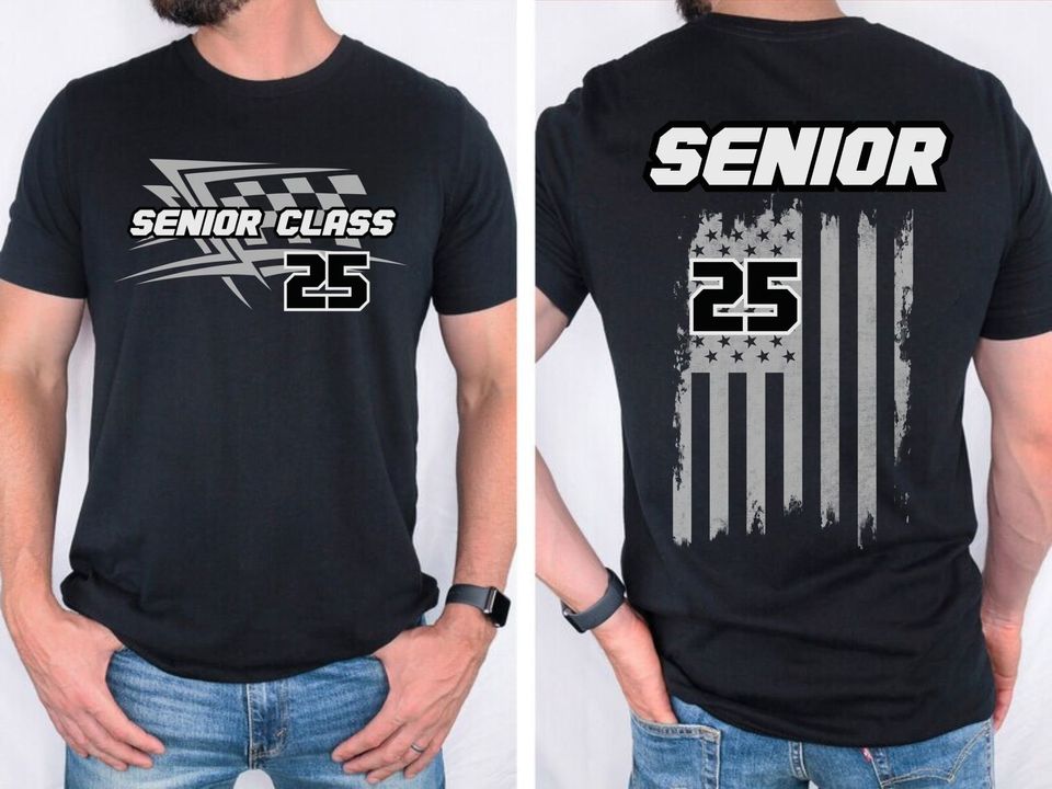 New Senior 2025 Custom Race Shirt, Class Of 2025 Shirt, High School