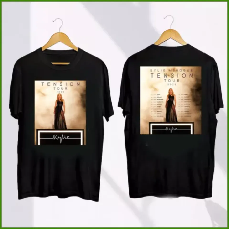 New Kylie Minogue Tension Tour 2025 World Tour Shirt