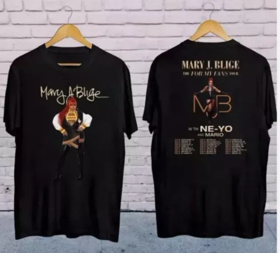 New Mary J Blige Graphic Shirt, Mary J Blige The For My Fans Tour 2025 Shirt