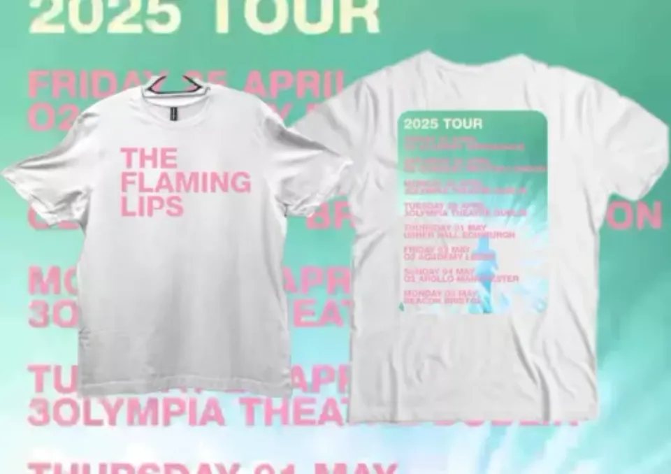 New The Flaming Lips 2025 Tour Shirt