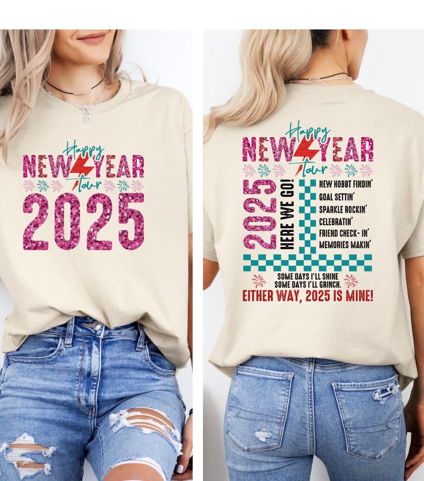 New Happy New Year Tour Shirt, New Year 2025 Shirt, New Year Tour Shirt