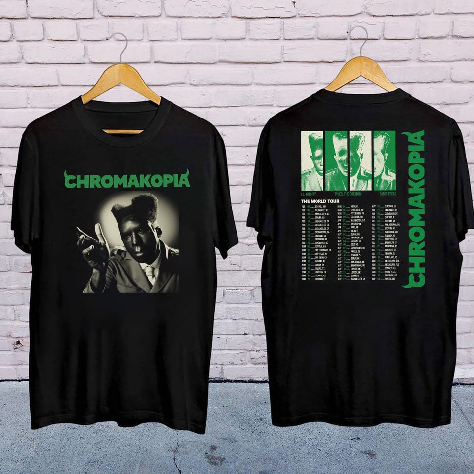 New 2025 Tyler The Creator Chromakopia Tour Shirt, Graphic Tyler The Creator Shirt, Tyler Creator Fan Gift