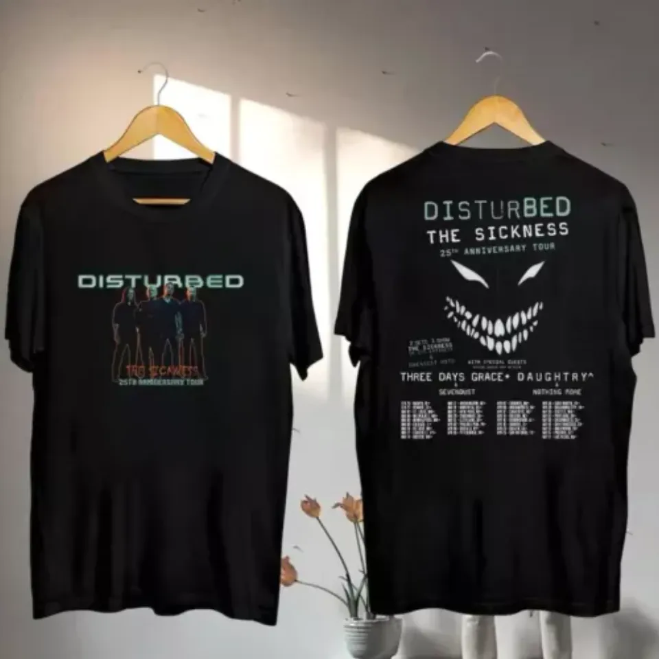 New The Sickness 2025 Concert, Disturbed The Sickness 25Th Anniversary Tour Shirt