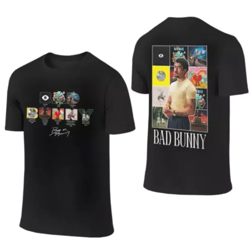 New Men Women Bads Bunnys Dtmf Debi Tirar Mas Fotos 2025 Album Shirt