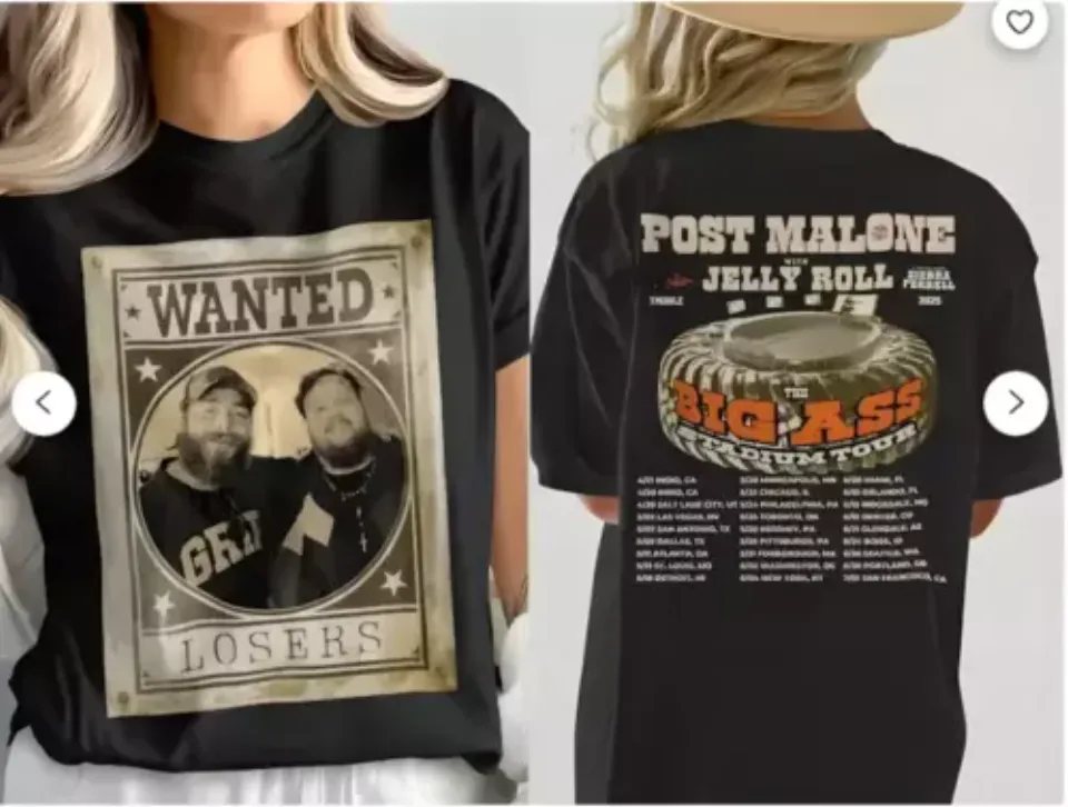 New Post Malone, Post Malone Tour, Big Ass Stadium Tour, Posty 2025 Tour Shirt