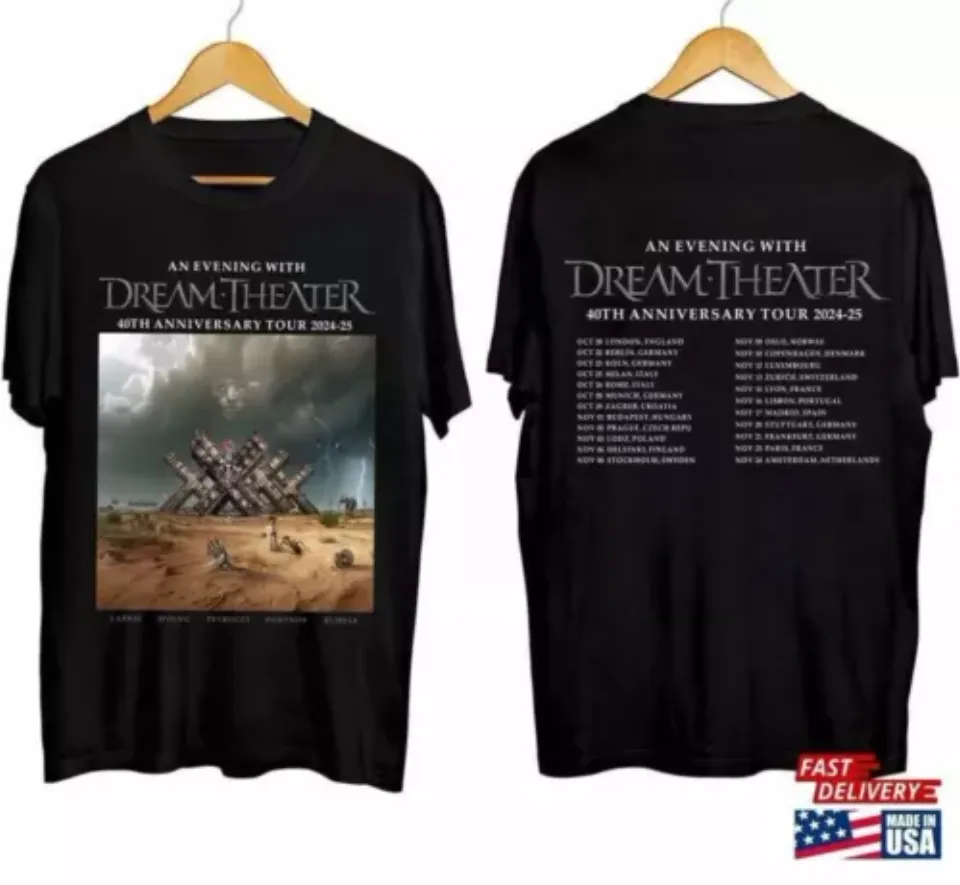 New Dream Theater 40Th Anniversary Tour 2024 2025 Shirt For Fan Shirt