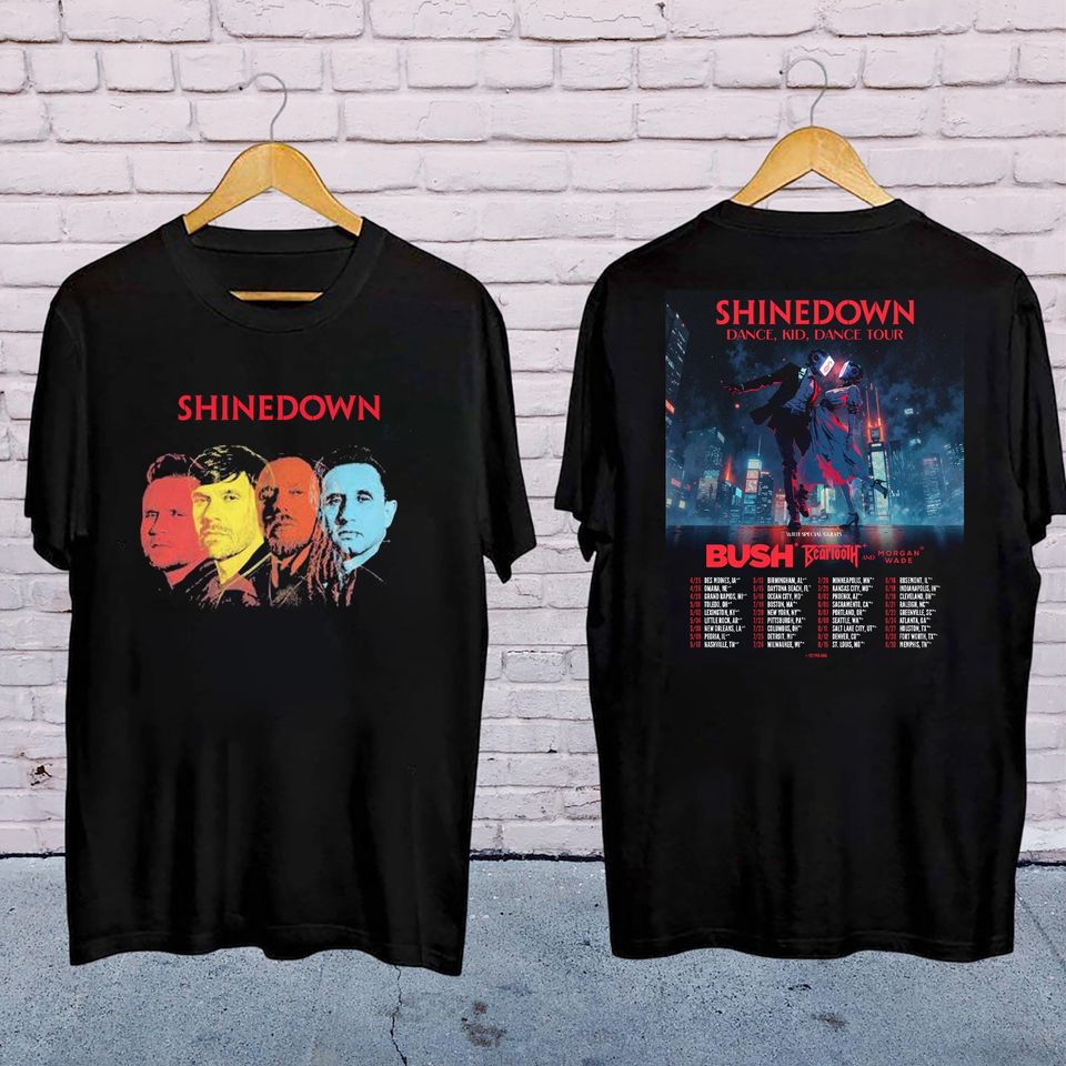 New Graphic Shine Down Dance Kid Dance Tour 2025 Shirt, Shine Down Band Concert 2025, Shine Down Fan Gift