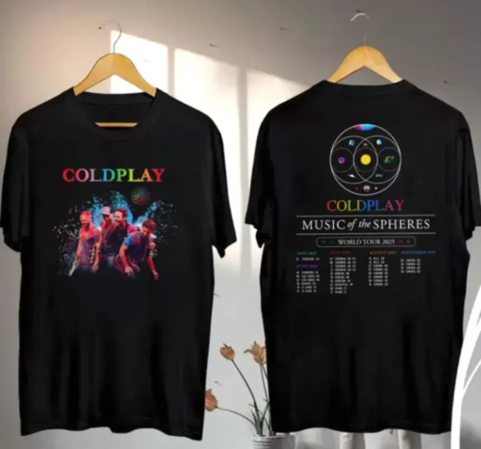 New Coldplay Music Of The Spheres Tour 2025 Shirt, Coldplay Band 2025 Concert