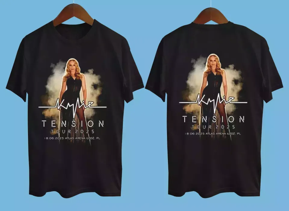 New Kylie Minogue Tension Tour 2025 Short Sleeve Shirt
